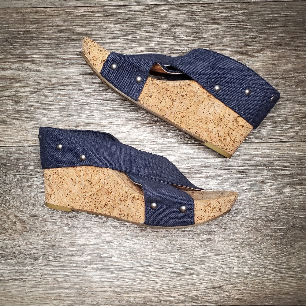 LUCKY BRAND Miller 2 Cork Wedge Sandals